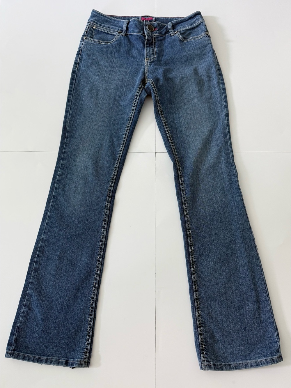 Wrangler Women Bootcut Jeans 7/8 x 34 Mid Rise Stretch Denim Long Inseam Western